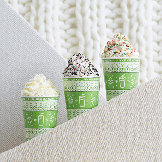 Chocolate Peppermint, Christmas Cookie, White Mocha