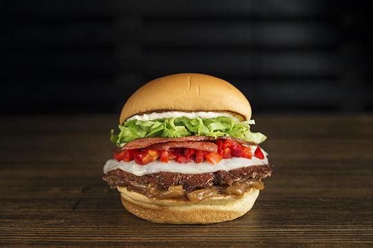 Coppa Burger on a table