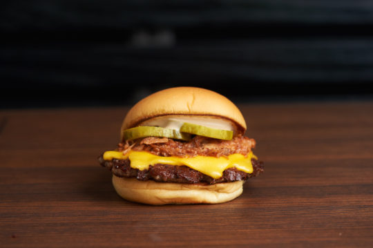 Roker Burger on table