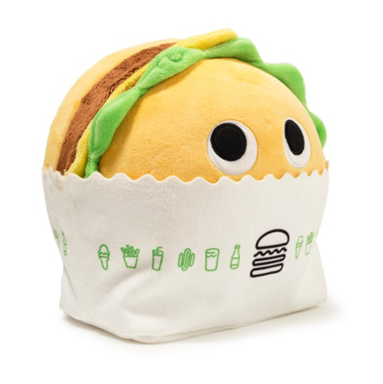 shake shack x yummy world collection of plushes Shake Shack burger plush