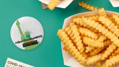 Free fry vaccine promotion